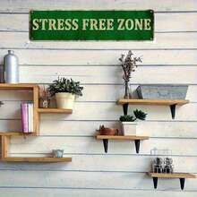 THE QUEEN Vintage Metal Tin Street Sign - 16x4 Inch Rustic Distressed Pink Wall Decor For Home, Bar, Cafe, Garage, Farmhouse, Garden, Porch & Patio, Cafe Signage, Garden Accessory, Bold Text Design, Weathered Finish - 彩色 - 查看 4