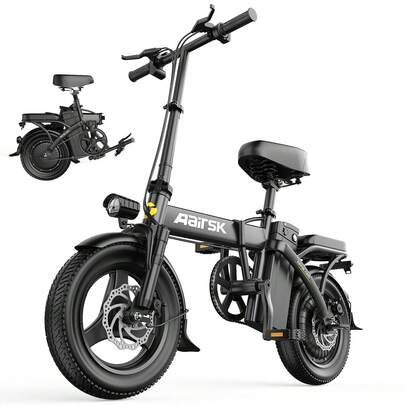 748W Motor, 48V 20Ah Battery, 14 Inch Thick Tire Electric Bicycle, Top Speed Of 25 Km Per Hour, Range Of 60 Miles,Adult Electric Bicycle, All Terrain Electric Bicycle