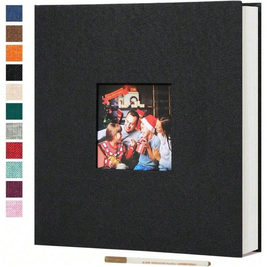 Album ảnh tự dính cỡ lớn 20 tờ/40 trang Album ảnh kệ sách tự làm cho bé, gia đình, kỷ niệm, lưu trữ ảnh cưới - Nhiều màu - Xem 1