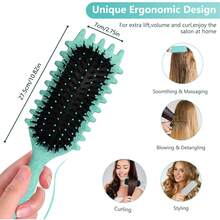 Air Cushion Hair Brush, Unisex Scalp Massaging Comb, Anti-Static, Reduces Hair Breakage, Essential Accessory For Daily Salon And Travel Hairstyling And Hair Care