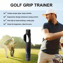 Grip Trainer, Grip Trainer Boosting Grip Strength, Precision Swing, Training Aid To Train Correct Hand Position Achieve Outstanding Performance - 黑色 - 查看 4
