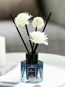 6-Piece Set (1 Fragrance Bottle + 3 Black Fiber Sticks + 2 White Flower Stems) Flameless Home Fragrance Kit, Long-Lasting Scent, Suitable For Bedroom, Bathroom And Living Room, Can Be Used For Aromatherapy, Air Freshening, Diffusing, Gifting And Home Decor - Various Scents - View 4