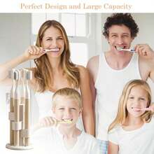 2 件装 360° 旋转台面牙刷架 - 四层树形设计浴室收纳架，多功能，可放置化妆刷和笔 - 彩色 - 查看 5