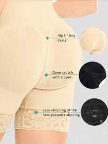 High Compression Body Shapewear Women F Ajas Colombianas Corrective Girdle Tummy Control Post Liposuction BBL Slimming Waist Belt - Apricot - View 5