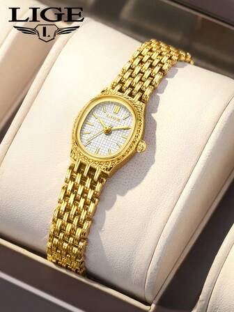  LIGE Fashion Ladies Casual Watch Waterproof Pointer Quartz Watch Elegant Business Watch