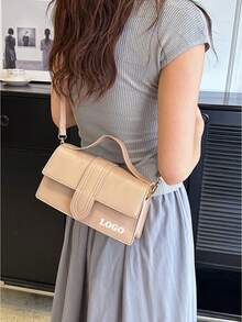Bolsos de hombro para mujer - Caqui - Ver 2
