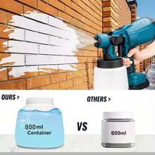 1pc Portable Wireless Electric Paint Sprayer, High Pressure Spray Gun With Lithium-Ion Battery, Easy To Clean, Suitable For Home Decor, Furniture, Cabinets, Fences, Can Be Used Indoors And Outdoors, Ideal Tool For DIY Work!