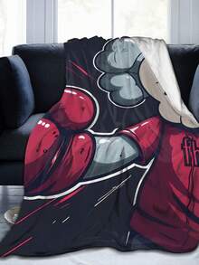 Kawss Kawaii Kaw Blanket Anime Snuggle Blanket - Ultra Soft Flannel Throw, The Perfect Gift For Fans For Christmas & Birthday, For Home Use, Camping And Travel Adventures - 黑色 - 查看 2