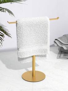 1 Stück T-förmiger Handtuchhalter für das Badezimmer, Stirnbandhalter, Badezimmer Handtuchhalter, Küchen Handtuchhalter, schwarzer Handtuchhalter, rostfreier Edelstahl - Verschiedenfarbig - Übersicht 3