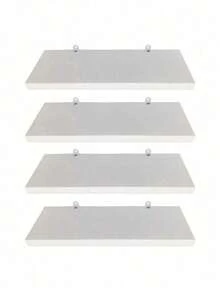 Set Of 4 White Shelves, Multipurpose Niche, For Bedroom, Living Room, Bathroom - Multicolor - View 1