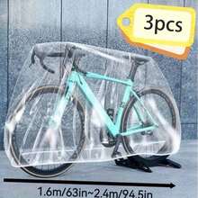 10 st. transparenta vattentäta, UV-resistenta, dammtäta, regntäta heltäckande cykel-/motorcykelskyddsöverdrag, lämpliga för cykling, motorcykelförvaring, perfekt present till cykelentusiaster, modern design, utomhusskydd, vindtäta och regntäta, oumbärliga för cyklister - Multifärgad - Visa 18