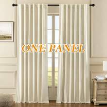 Timeper - cortina oscurecedora de terciopelo crema de 108 en 1 panel, con patrón de orejas de trigo, cortina de ventana con aislamiento térmico de lujo para sala de estar, recámara, pestaña trasera y - Beige Crema - Ver 1