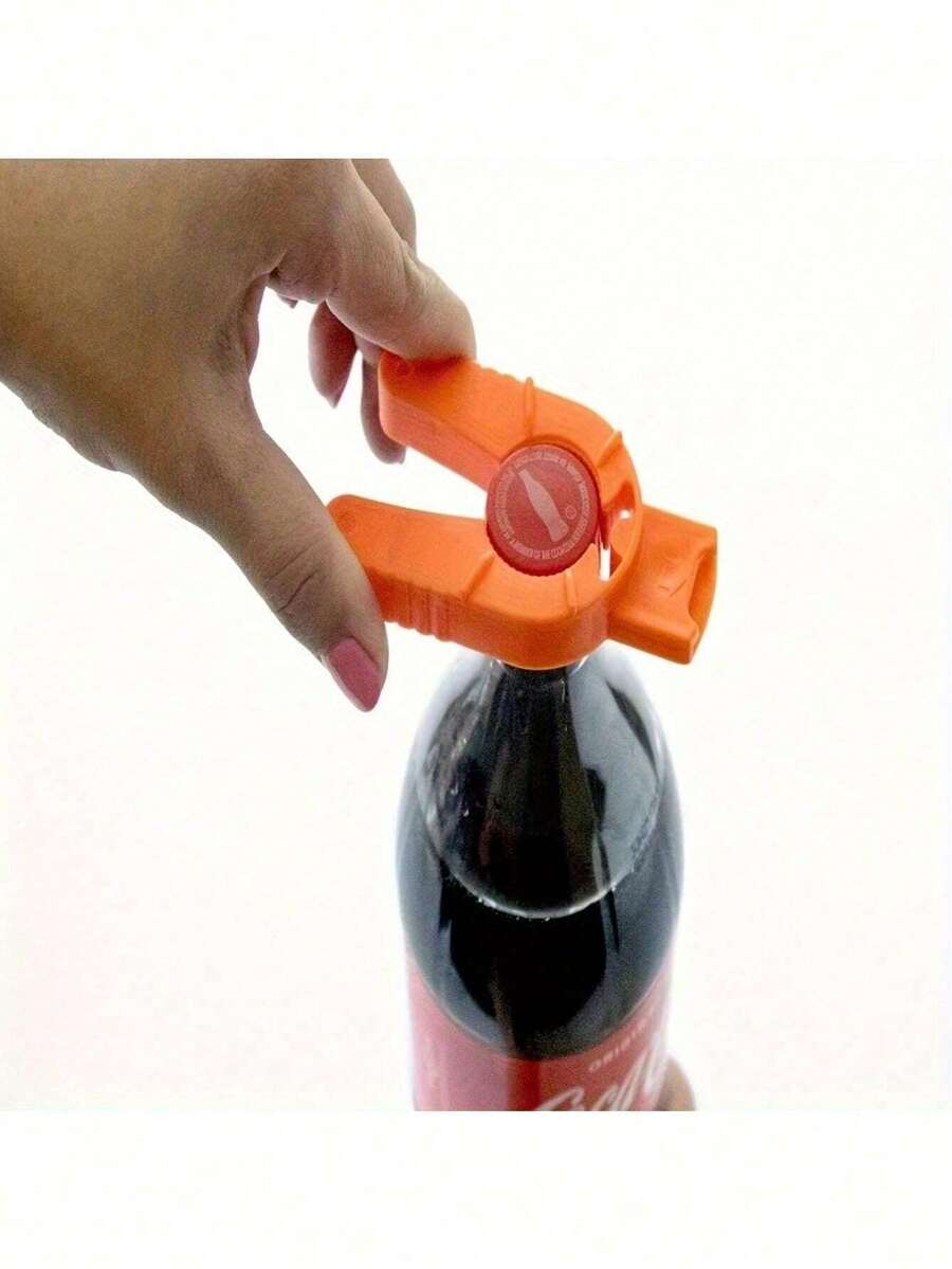 1pc/2pcsMulti-Function Bottle Opener, Suitable For People With Weak Hand Strength, Elderly, Arthritis Patients - Plastic Water Bottle Cap, Pull Tab Can Lid Remover, Ergonomic Jar Lid Seal Remover - Multicolor - View 1