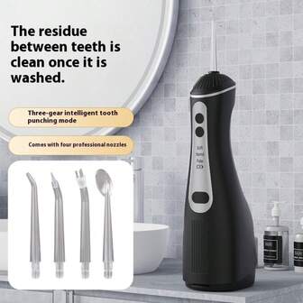 Professional 330ML Cordless Electric Water Flosser Travel-Friendly For Oral Irrigator For Teeth Cleaning Flossing Dental