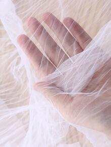 1 件白色网眼纱布桌旗，纯白色乡村风纱布桌旗，适用于婚礼、新娘送礼会、婴儿派对装饰、婚礼派对桌旗、家居装饰、餐桌装饰、生日派对、婚礼派对装饰桌布、性别揭晓派对装饰、派对礼品 - 白色 - 查看 11