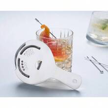 Hawthorne Strainer, Stainless Steel Cocktail Strainer With High Density Spring Mirrored - Effortless Straining Shakers Mixing Glasses, One Strainer - Silver - View 7