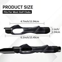 Grip Trainer Practice, Easy To Carry To Practice Area, Swing Trainer Ensure Right Grip Every Time, Grip Training Aid, Improve Your Swing Rhythm, Accessories Gifts - 黑色 - 查看 3