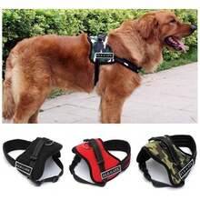 Pechera Pretal Correa Bandas Reforzado Mascota Perro Grande - Rojo - Ver 4