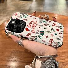Weihnachts kreative personalisierte Handyhülle, geeignet für 16/16Plus/16Pro/16Promax, 15/15Plus/15Pro/15Promax, 14/14Plus/14Pro/14Promax, 13/13Pro/13Promax, 12/12Promax, 11, Xr/Xsmax, schmutzabweisend, modisch, elegant, Geschenk - Gemischte Farben 1 - Übersicht 5