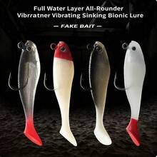 Long-Range High-Density T-Tail Soft Bait, Red Head Glow-In-The-Dark Strong Fish Attractant, Wear-Resistant Single Hook With Lead, Anti-Snag Bottom For Black Bass And Largemouth Bass, Highly Elastic Strong Fish Attractant For Saltwater And Freshwater - Multicolor - View 8