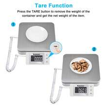 Digital Shipping Scale 88lb*0.1oz, Durable Stainless Steel Postal Scale With Tare, 4 Weighing Modes, Shipping Scale For Packages, Postage Package Scale - White - View 4