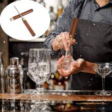 Wooden Ice Pick & Chisel Bar Tool For Cocktail Whiskey Home Bar