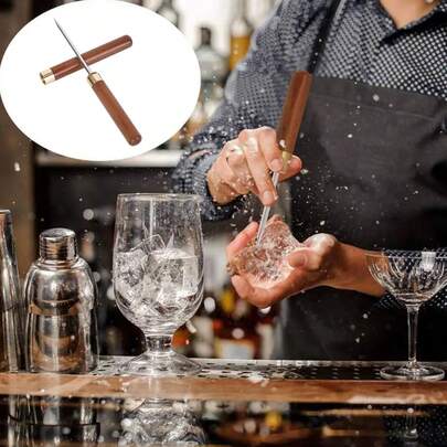Träispipa och mejselverktyg för cocktail- och whiskybar
