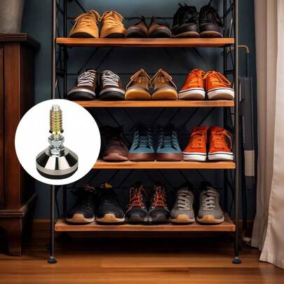 Pcs Heavy Duty Adjustable Legs,1.97&Quot; Dia. Base, Adjustable Leveling Feet M10 Thread For Table Legs Furniture Feet Cabine...