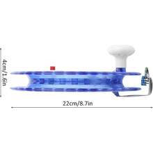 Carrete de Línea de Pesca, Rueda de Pesca de Mar Multifunción ABS, Accesorio de Carrete de Pesca de Línea de Mosca para Envolver Alambre de Mano (Azul) - 1 - Ver 4