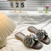 2025 New Stylish French Flat Sandals For Dresses, Summer Outdoor Wear - Beige - View 7