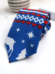 1pc Unisex Christmas Necktie, Suitable For Casual, Street, Daily, Party, Gift - Multicolor - View 24