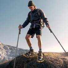 TFCFL 21 Inch Snowshoes, Snowshoes& Adjuatable Trekking Polesfor 35-40EUR Shoe Size, Snowshoes For Men Women Youth