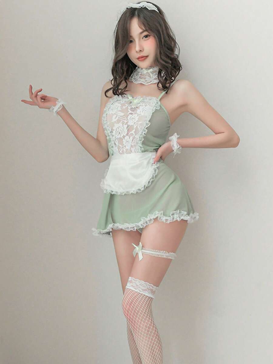 Women Bedroom Costumes - Green - View 1