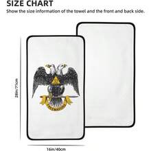 - Toallas de mano de masonera y rito escocs, secado rpido, toallas de microfibra de terciopelo coral, altamente absorbentes, uso como hotel, bao, ducha, toalla de mano, 16x 28 pulgadas - Toallas de mano negras - 16x28 pulgadas - Ver 3