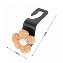 Car Headrest Hook, Cute Flower Car Seat Storage Hook For Wallets And Bags, Portable Car Wallet Hanger Decoration, Commonly Used For SUVs, Sedans, Trucks - Multicolor - View 6