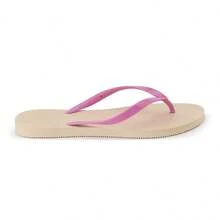 Women's Flip-Flops, Simple, Basic, Traditional, Women's Sandals, Casual, Lightweight, Comfortable, Inexpensive, For Everyday Use, At Home, Beach, Bathing, Basic, Rubber, PVC, And Flexible, Non-Slip, Waterproof, Water-Resistant Sole, Soft Sole, Practical, Inexpensive, Cost-Effective, Summer Promotion, Pool, Travel, Vacation/Summer, White, Black, Beige With Pink, Thin Straps, Light - 8.03-柔滑裸粉色 - 查看 2