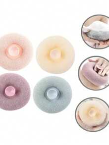 Bola De Banho Esponja Com Ventosa Para Esfoliação Corpo Todo - Multicolorido - Visão 4