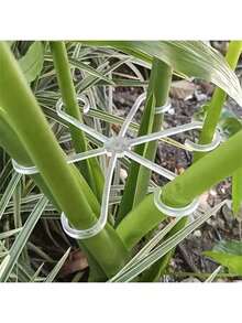 4pcs Plant Stem Clamps, Plastic Gardening Tools, Plastic Plant Supports For Indoor Climbing Plants - Multicolor - View 5