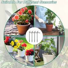 4 件/8 件塑料半圆形棚架，适用于盆栽植物、花园花卉支架