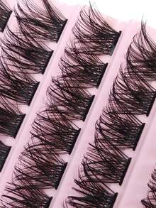 Bộ nối mi HINARIN 120 sợi D Curl, mi giả dạng chùm 8-16MM, bộ dụng cụ tự làm mi giả, bộ nối mi dày, mi giả riêng lẻ với keo dán mi chống thấm nước và chất bịt kín, dành cho người mới bắt đầu. - màu đen - Xem 7