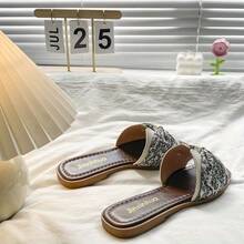 2025 New Stylish French Flat Sandals For Dresses, Summer Outdoor Wear - Beige - View 6