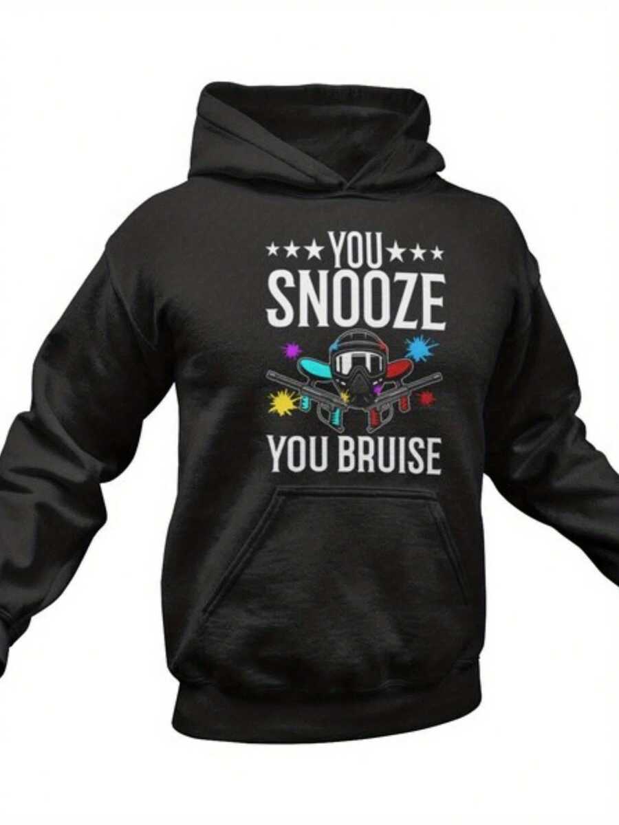 Paintball Sweatshirt Funny Paintball Player Gift Idea For Him & Her Cute Paintball Lover Hoodie Paintball Sweater Paintball Pullover,Autumn/Winter Hoodie Autumn Set - 款式8 - 查看 1
