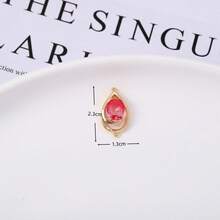 5/10 chiếc Mặt dây chuyền hình thoi đôi bằng ren đính đá Zirconia mạ vàng 14K thời trang, thích hợp làm trang sức DIY và phụ kiện trang trí, phù hợp cho bông tai, kẹp tóc, vòng cổ, món quà hoàn hảo cho bạn bè, gia đình, thầy cô, người yêu, sinh nhật, các buổi họp mặt, đồ thủ công handmade. - Nhiều màu - Xem 9