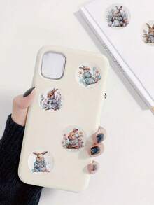 500pcs/Roll Easter Bunny Round Stickers, Easter Spring Rabbit Pattern Labels, Suitable For Laptops, Water Bottles, Luggage, Computers, Phones, Easter Gift Decorations, Easter Self-Adhesive Stickers, Suitable For DIY Gifts, Baking Packaging, Easter Happy Party Packaging Stickers, Envelope Stickers, Sealing Stickers, Easter Decorations, Gift Packaging Supplies, Easter Gifts, Party Favors - Easter 02 - View 10