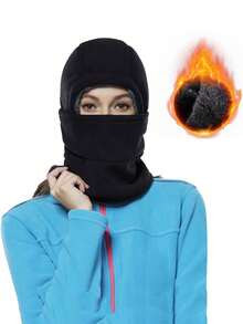 قبعة بلافاك دافئة للشتاء، مغلفة بالكامل، مقاومة للرياح والبرودة، قبعة سميكة من الفليس للتزلج والدراجات الهوائية في الهواء الطلق، مصنوعة من ألياف البوليستر، مناسبة للرجال والنساء، بتصميم فليس داخلي، متوفرة بألوان متعددة، مقاومة للرياح والبرودة، تصميم سميك مزدوج الطبقة، مناسبة للدراجات والتسلق والجري، ويمكن أيضًا أن تكون هدية.