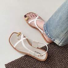 Women Flat Sandals - White - View 4