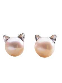 一对星月锆石耳环，简约耳钉，时尚小众百搭，微镶耳夹，新款时尚配饰，闪亮锆石镶嵌星月耳饰，轻盈低敏耳环，适合女性和青少年女孩佩戴。 - 彩色 - 查看 8