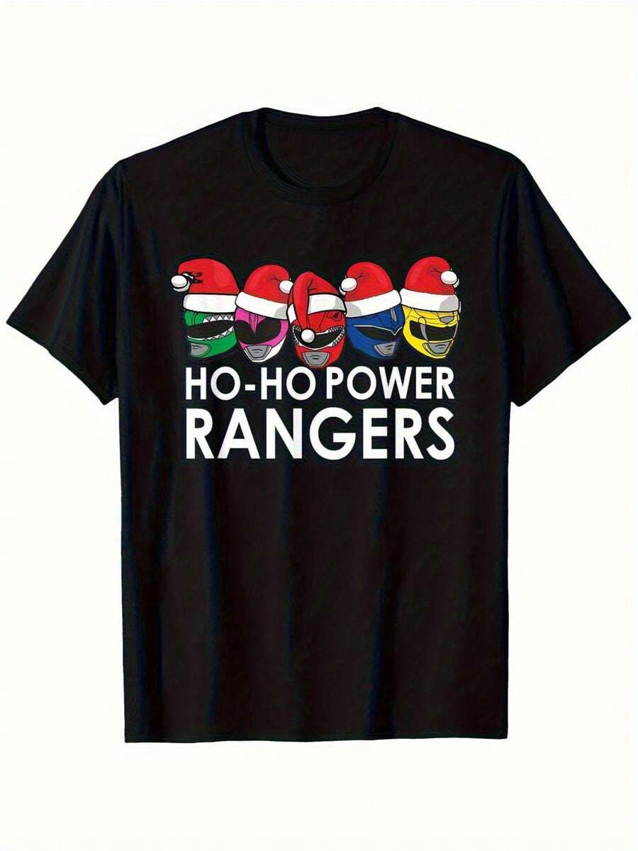Unisex camiseta de manga corta negra: perfecta para outfits casuales y de desplazamiento laboral, cómoda, un regalo genial para Navidad. - Negro - Ver 1