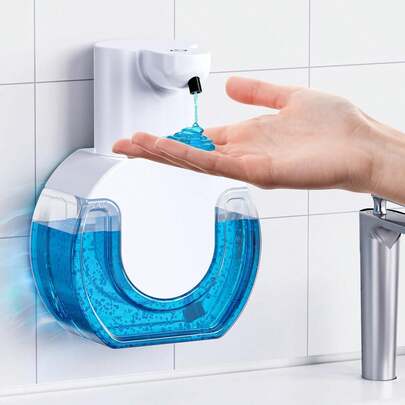 1 pieza | Dispensador Inteligente de Jabón Líquido o Espuma, Sensor Automático sin Contacto, Recargable por USB, Gran Capacidad 420 ml, Uso Doméstico y Profesional, Material ABS Duradero