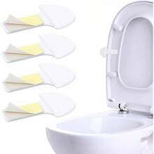 - Elevador de 4 piezas para asiento de inodoro, para evitar tocar, accesorios de bao para el hogar, oficina, hotel, fcil de usar - blanco - Ver 2